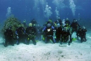 Group underwater