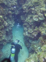 029  Steve checking out a cave IMG_6900