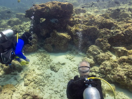 John and Steve checking out the Morays IMG 0141