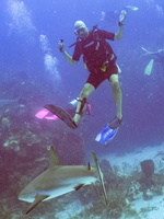 25 Mike with Caribbean Reef Shark IMG 4511