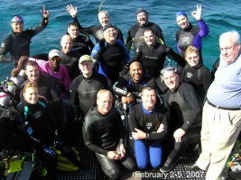 group on boat